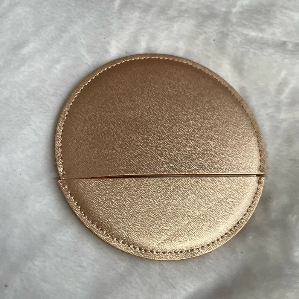 Biossance round circle mirror with gold case NEW!